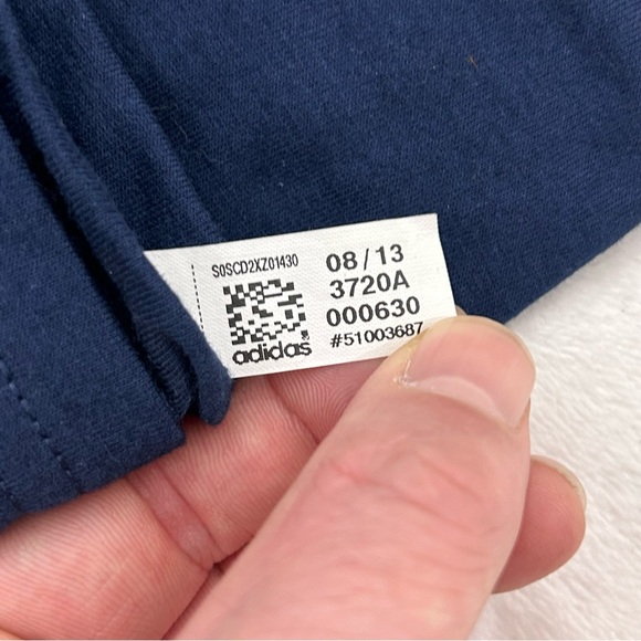 Los Angeles LA Galaxy MLS Soccer Navy Blue Adidas The Go-To Tee Shirt Men’s - Picture 12 of 12